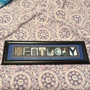 University of Kentucky Framed Wall Art - Black